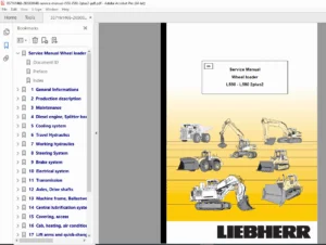 Liebherr L550-L580 2plus2 Wheel Loader Service Manual Repair & Schematics PDF
