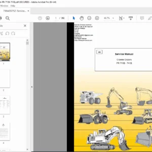 Liebherr PR 711B-741B Crawler Dozer Service Manual PDF