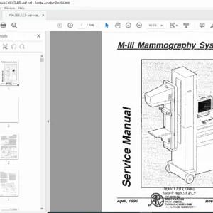 Lorad M3 Mammography System Service Manual PDF