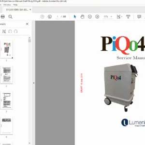 Lumenis PiQo4 Service Manual  (SM-8000000 Digital X-Ray) PDF