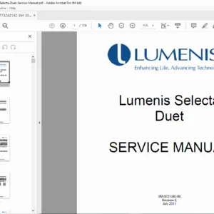 Lumenis Selecta Duet Ophthalmic Laser Service Manual PDF SM-0031040-00