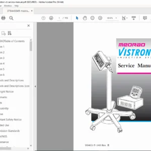 MEDRAD Vistron CT VSM 600 1 Service Manual PDF DOWNLOAD