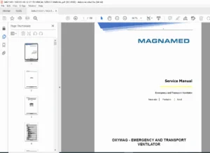 Magnamed Oxymag Service Manual Emergency Ventilator Repair & Calibration PDF