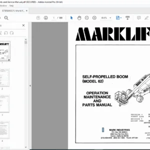 Marklift 62C Parts and Service Manual - Complete Repair Guide PDF