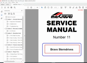 MerCruiser Bravo Stern Drive Service Manual #11 PDF DOWNLOAD