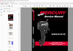 Mercury 2-Stroke Outboard Service Manual (1986+) – 6HP-15HP Models PDF