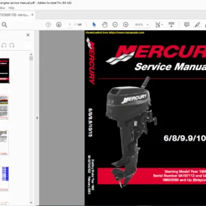 Mercury 2-Stroke Outboard Service Manual (1986+) – 6HP-15HP Models PDF