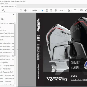 Mercury Racing 450R Outboard Service Manual PDF (2020)