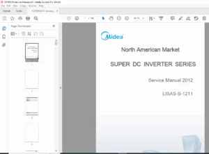 Midea Super DC Inverter Series Service Manual 2012 PDF