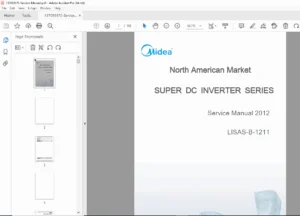 Midea Super DC Inverter Service Manual PDF (2012)