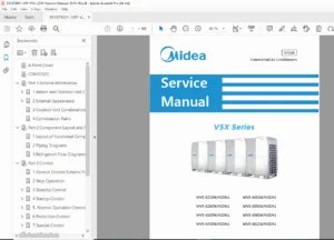 Midea V5X VRF Commercial Air Conditioner Service Manual R410A 220V 60Hz PDF
