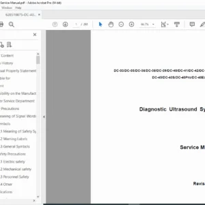 Mindray DC-40 DC-33 DC-35 Ultrasound Service Manual PDF 2018