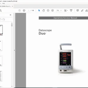 Mindray Datascope Duo Operation & Service Manual NIBP & SpO2 Guide PDF