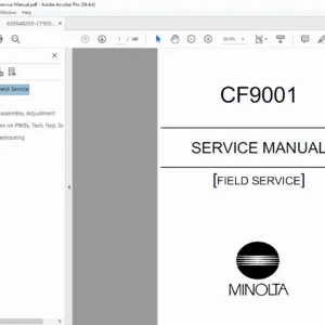 Minolta CF9001 Field Service Manual PDF DOWNLOAD