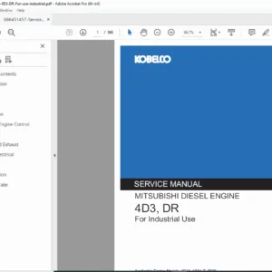 Mitsubishi 4D3/DR Diesel Engine Service Manual (4D31/4D30/4DR5/6DR5) PDF