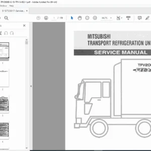 Mitsubishi TFV2000D-E Pegasus Service Manual Transport Refrigeration Repair PDF