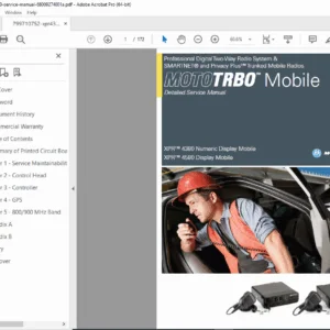 Motorola XPR 4380 & XPR 4580 Mobile Radio Service Manual PDF