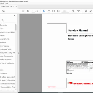 NOV Electronic Drilling System (EDS) Controls Service Manual – SM01063 PDF