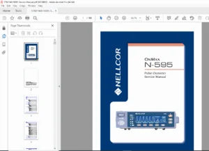 Nellcor N-595 Pulse Oximeter Service Manual Repair Troubleshooting PDF