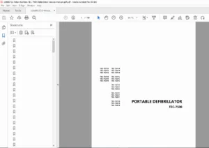 Nihon Kohden TEC-7511/7521/7531 Defibrillator Service Manual PDF