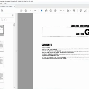 Nissan 300ZX Z32 Service Manual PDF – Repair, Maintenance & Wiring Diagrams
