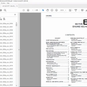 Nissan HRA2DDT, MR20DD, K9K, R9M Engine Mechanical Service Manual PDF