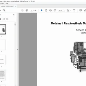 OHMEDA Modulus II Plus Anesthesia Machine Service Manual PDF