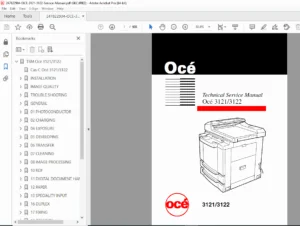 Océ 3121 / 3122 Service Manual & Parts List PDF DOWNLOAD