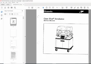 Ohmeda Care Plus Infant Incubator Service Manual PDF DOWNLOAD