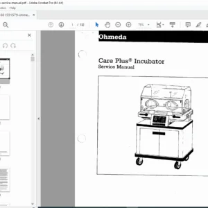 Ohmeda Care Plus Infant Incubator Service Manual PDF DOWNLOAD