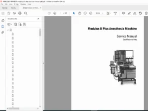 Ohmeda Modulus II Plus Anesthesia Service Manual PDF DOWNLOAD