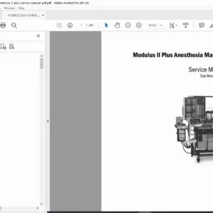 Ohmeda Modulus II Plus Anesthesia Service Manual PDF DOWNLOAD