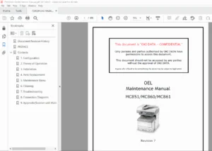 Oki MC860 Series Service Manual PDF Download
