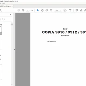 Olivetti Copia 9910/9912/9915 Service Manual (686931P-00) PDF