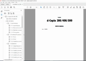 Olivetti d-Copia 300, 400, 500 Service Manual & Repair Guide (Y102970-1) PDF
