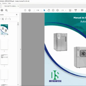 Ortosintese Autoclaves Service Manual: Hydraulic, Electric & Steam Repair (2013) PDF