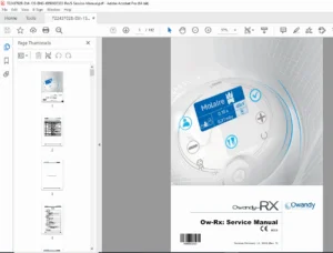 Owandy-RX Dental X-Ray Service Manual Installation, Repair & Calibration PDF