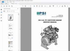 PSI 3.0L PFI Certified Engine Service Manual PDF DOWNLOAD