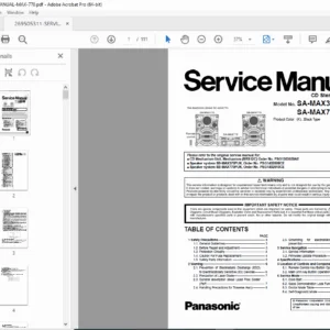 Panasonic SA-MAX370PU SA-MAX770PU Service Manual PDF DOWNLOAD
