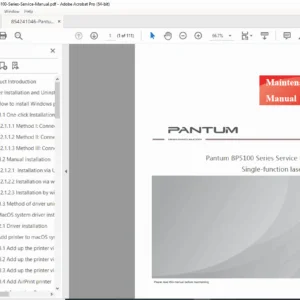 Pantum BP5100 Series Maintenance Manual PDF DOWNLOAD