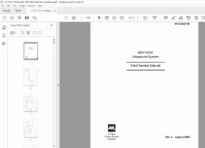 Philips ATL HDI 5000 Ultrasound Field Service Manual PDF DOWNLOAD