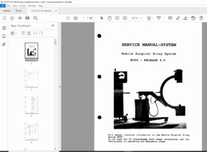 Philips BV26 C-Arm X-Ray Service Manual 1994 Release 4.0 PDF