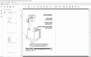 Philips Practix 2000 / PMX-2000 Mobile X-Ray Service Manual PDF