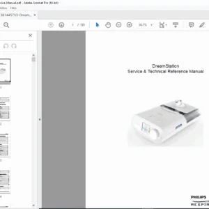 Philips Respironics DreamStation CPAP/BiPAP Service & Technical Manual PDF