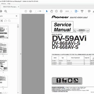 Pioneer DV-59AVi / DV-868AVi-S / DV-668AV-S Service Manual PDF