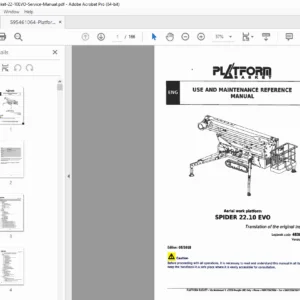 Platform Basket Spider 22.10 EVO Manual: Operation & Maintenance PDF