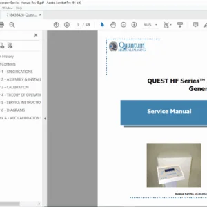 Quantum Quest HF Series X-Ray Generator Service Manual Rev B PDF