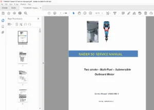 Raider 50 Outboard Motor Service Manual  (R50ES-002) 2017 PDF