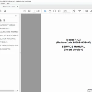 Ricoh Aficio 2022 / 2027 Service Manual: Repair, Codes & Parts (B089/B093) PDF