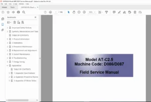 Ricoh Aficio MP C3001 & MP C3501 Field Service Manual PDF